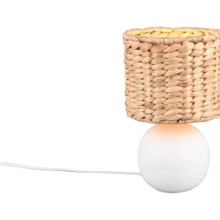 Pöytävalaisin Trio Vina 29cm E27 valkoinen/beige