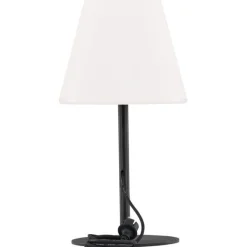 Pöytävalaisin Venture Home Moris, ulkokäyttöön, ø28x52cm, musta/valkoinen