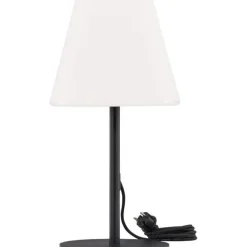 Pöytävalaisin Venture Home Moris, ulkokäyttöön, ø28x52cm, musta/valkoinen