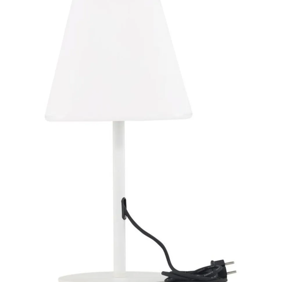Pöytävalaisin Venture Home Moris, ulkokäyttöön, ø28x52cm, musta/valkoinen