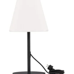 Pöytävalaisin Venture Home Moris, ulkokäyttöön, ø28x52cm, musta/valkoinen