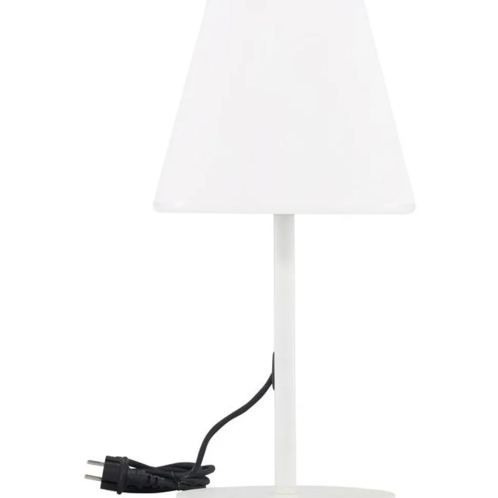 Pöytävalaisin Venture Home Moris, ulkokäyttöön, ø28x52cm, musta/valkoinen