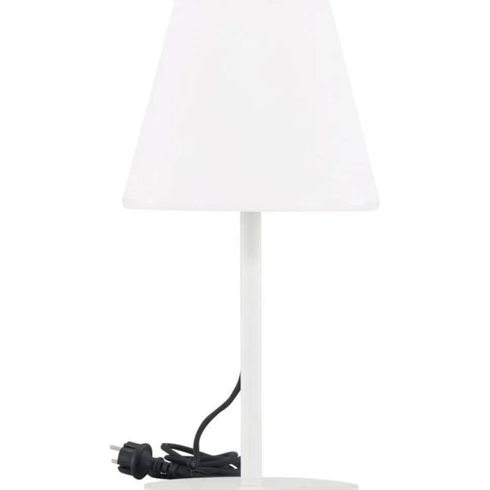 Pöytävalaisin Venture Home Moris, ulkokäyttöön, ø28x52cm, musta/valkoinen