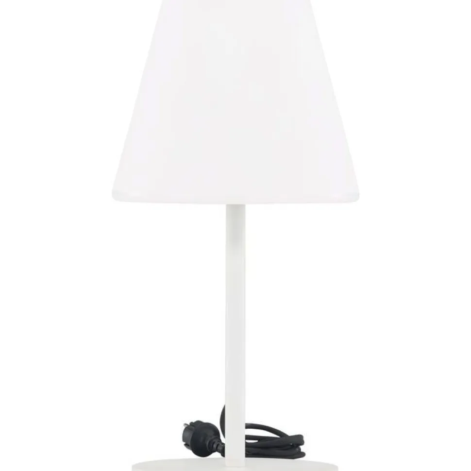 Pöytävalaisin Venture Home Moris, ulkokäyttöön, ø28x52cm, musta/valkoinen