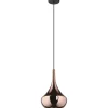 Riippuvalaisin Eglo Almoster Ø25cm E27 maks. 28W IP20 musta/kupari
