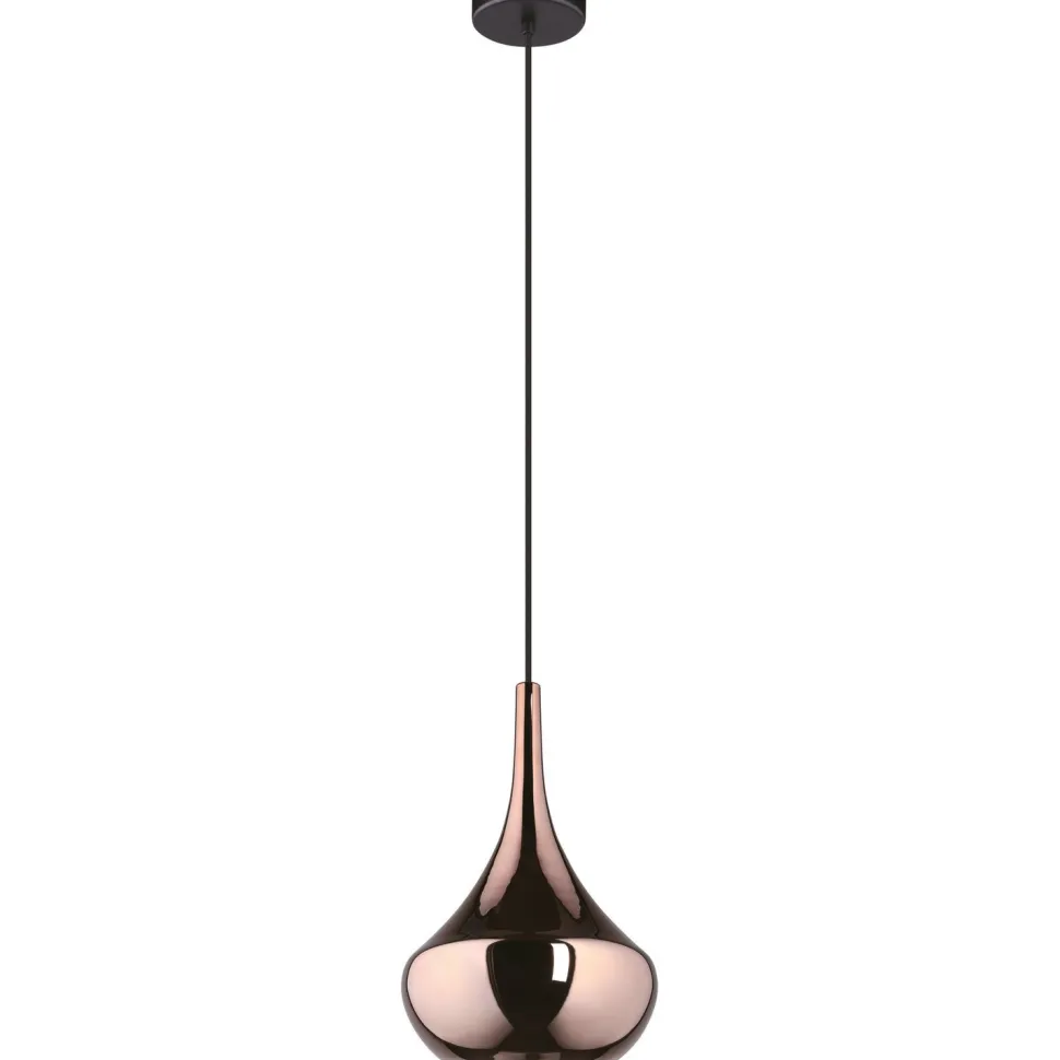 Riippuvalaisin Eglo Almoster Ø25cm E27 maks. 28W IP20 musta/kupari
