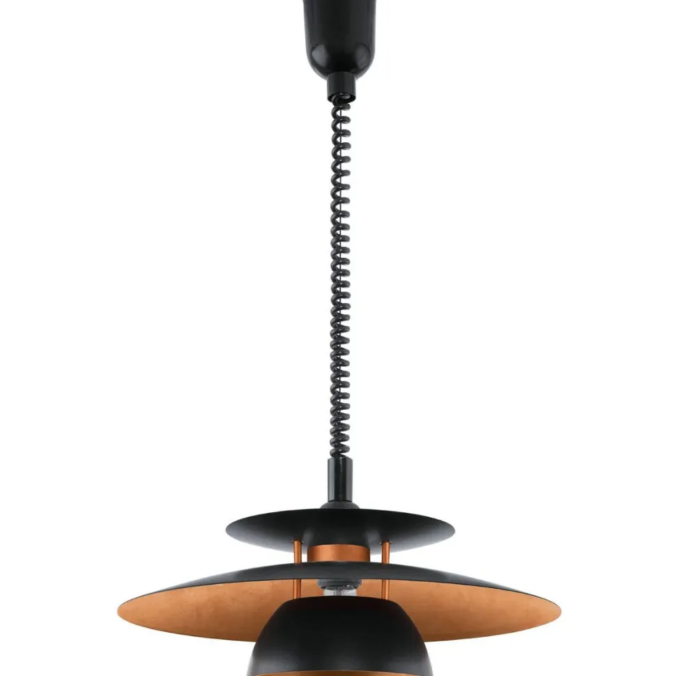 Riippuvalaisin Eglo Brenda Ø43cm musta/kupari