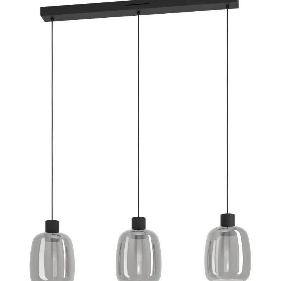Riippuvalaisin Eglo Molochio-z LED RGB CCT 3-osainen musta