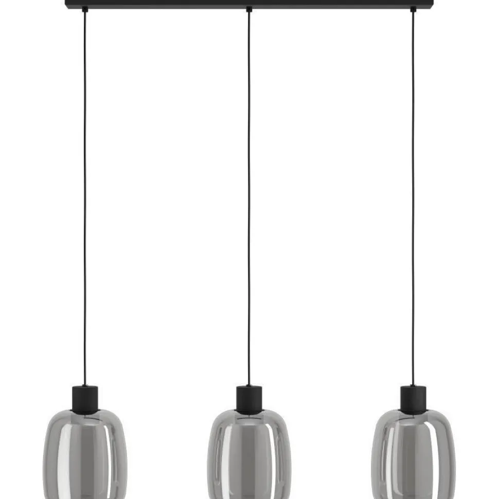 Riippuvalaisin Eglo Molochio-z LED RGB CCT 3-osainen musta