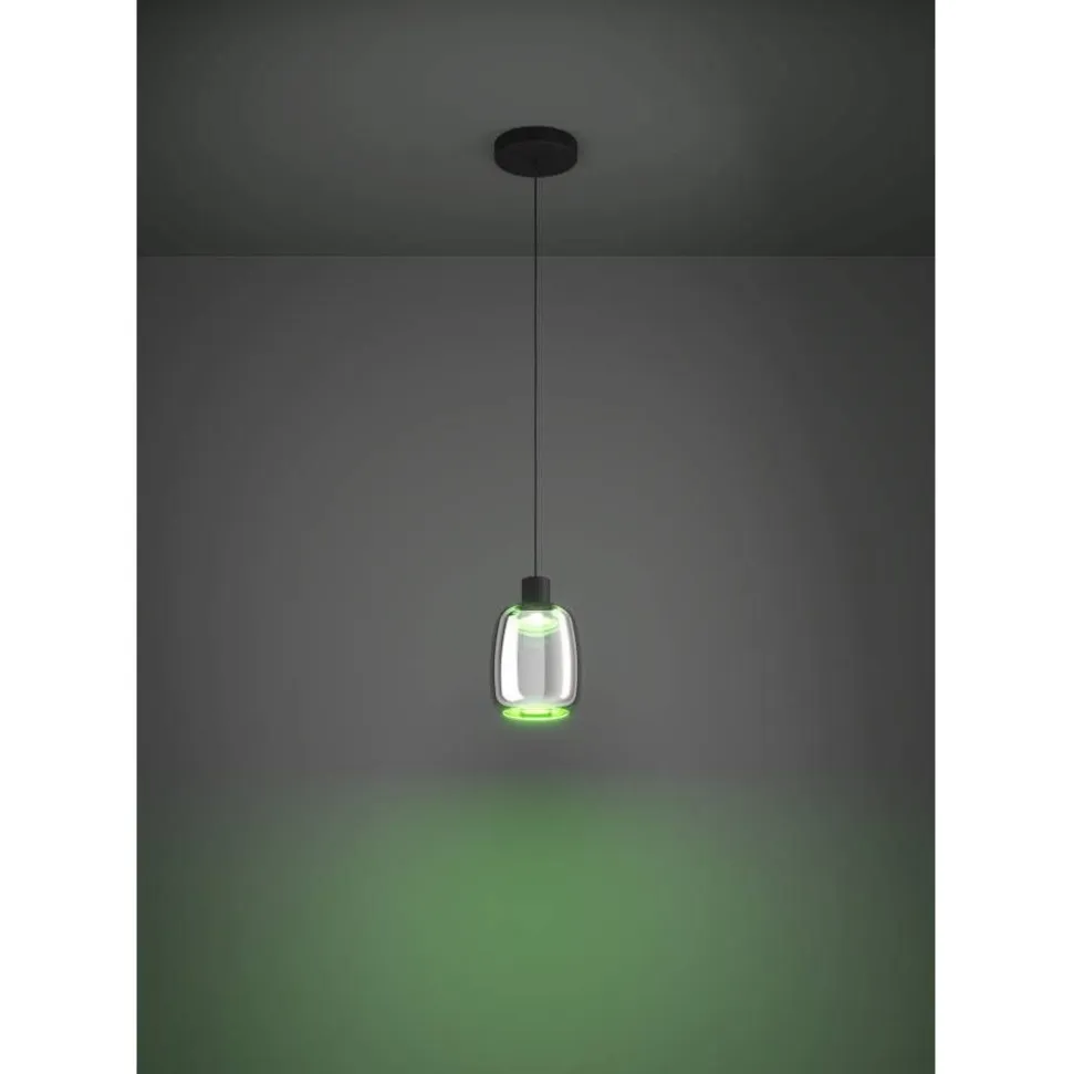 Riippuvalaisin Eglo Molochio-z LED RGB CCT musta
