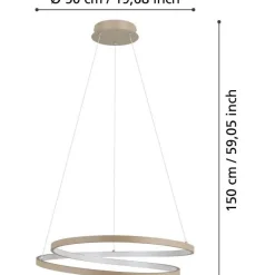 Riippuvalaisin Eglo Ruotale LED Ø55cm hiekka