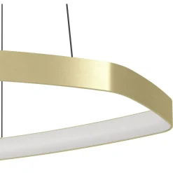 Riippuvalaisin Eglo Vallerosa, Ø58cm, LED, 25.2W, IP20, messinki/valkoinen