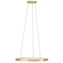 Riippuvalaisin Eglo Vallerosa, Ø58cm, LED, 25.2W, IP20, messinki/valkoinen