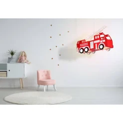 Riippuvalaisin Globo Kita 43x13,5cm 13W punainen