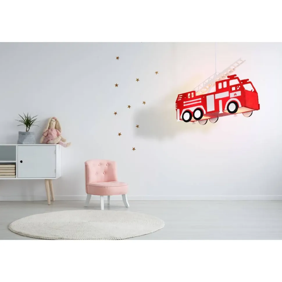 Riippuvalaisin Globo Kita 43x13,5cm 13W punainen