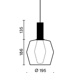Riippuvalaisin Innolux Polygon WIR-85 savunsininen