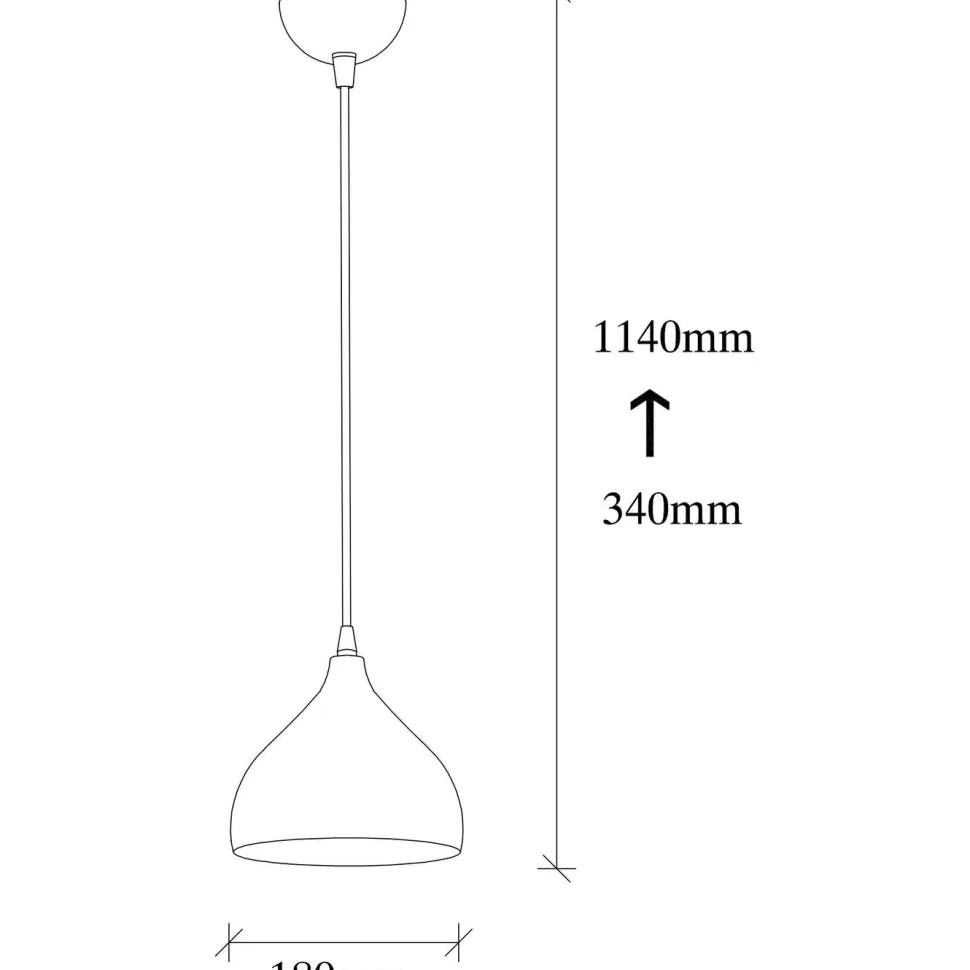 Riippuvalaisin Linento Lighting Tattoo 2394, 18cm, vasaroitu kulta