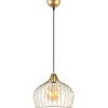 Riippuvalaisin Linento Lighting Bek, Ø30cm, säädettävä korkeus, kulta