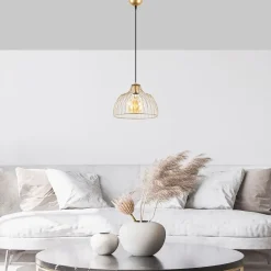 Riippuvalaisin Linento Lighting Bek, Ø30cm, säädettävä korkeus, kulta