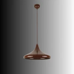 Riippuvalaisin Linento Lighting Eysan 207, Ø35cm, ruskea