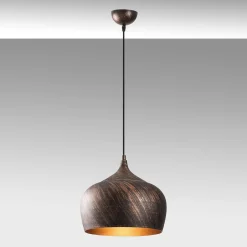 Riippuvalaisin Linento Lighting Saglam 3761, Ø28cm, kupari/kulta