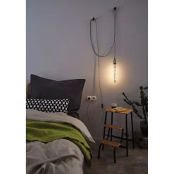 Riippuvalaisin Paulmann Neordic Eldar, europistokkeella, E27, himmennettävä, harmaa