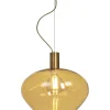 Riippuvalaisin Aneta Lighting Bell Ø35 cm mattamessinki/meripihka