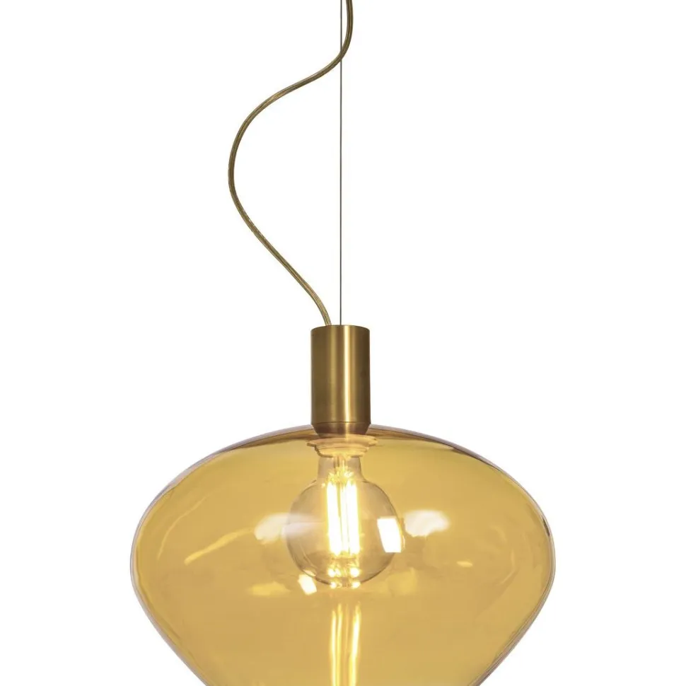 Riippuvalaisin Aneta Lighting Bell Ø35 cm mattamessinki/meripihka