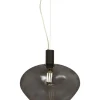 Riippuvalaisin Aneta Lighting Bell Ø35 cm musta/savulasi