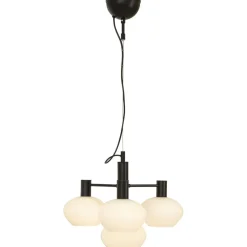 Riippuvalaisin Aneta Lighting Bell 4-osainen musta/valkoinen