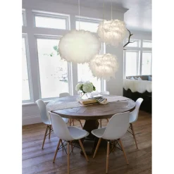 Riippuvalaisin Aneta Lighting Boa Ø 250x220 mm valkoinen