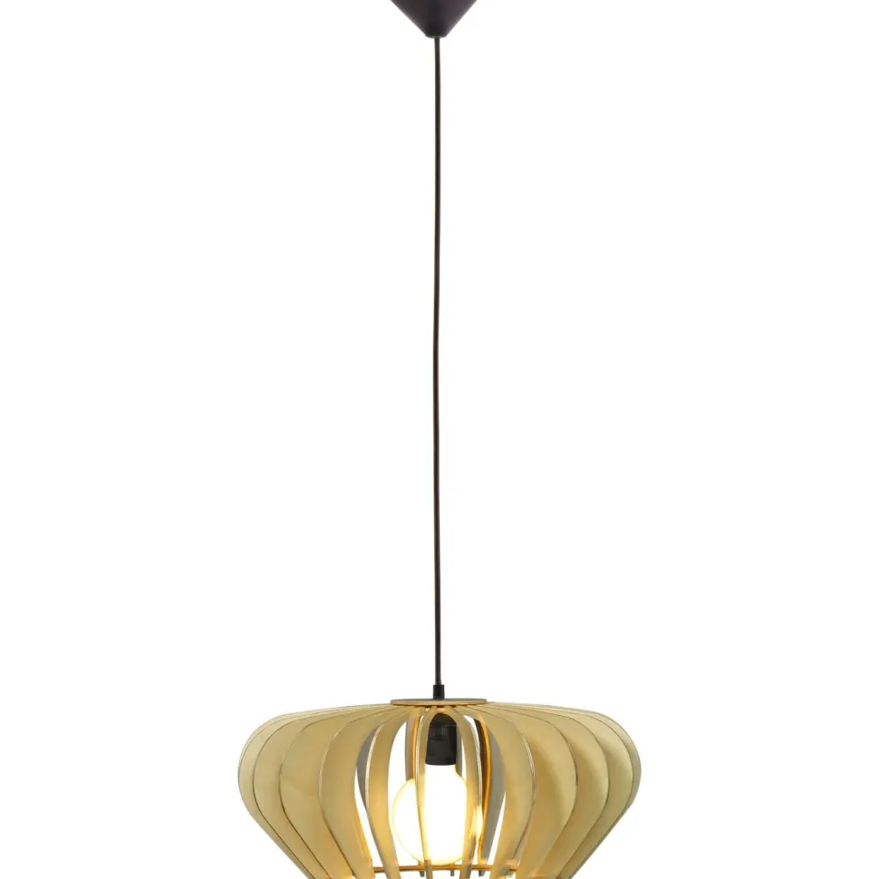 Riippuvalaisin Aneta Lighting Calyps, Ø45cm, luonnollinen