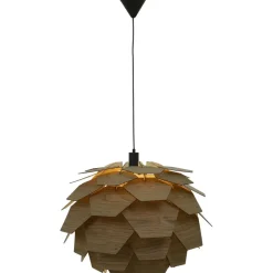 Riippuvalaisin Aneta Lighting Carpatica, vaalea puu