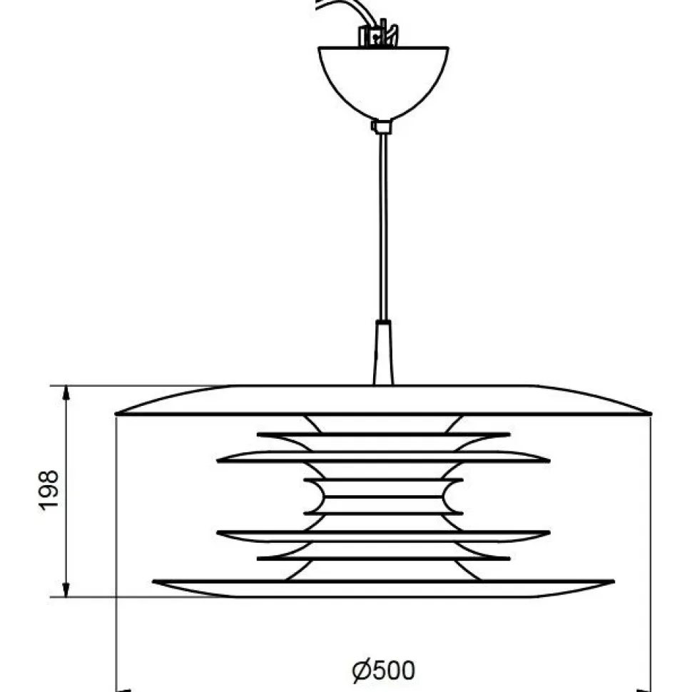 Riippuvalaisin Belid Diablo Ø50 cm mattavalkoinen