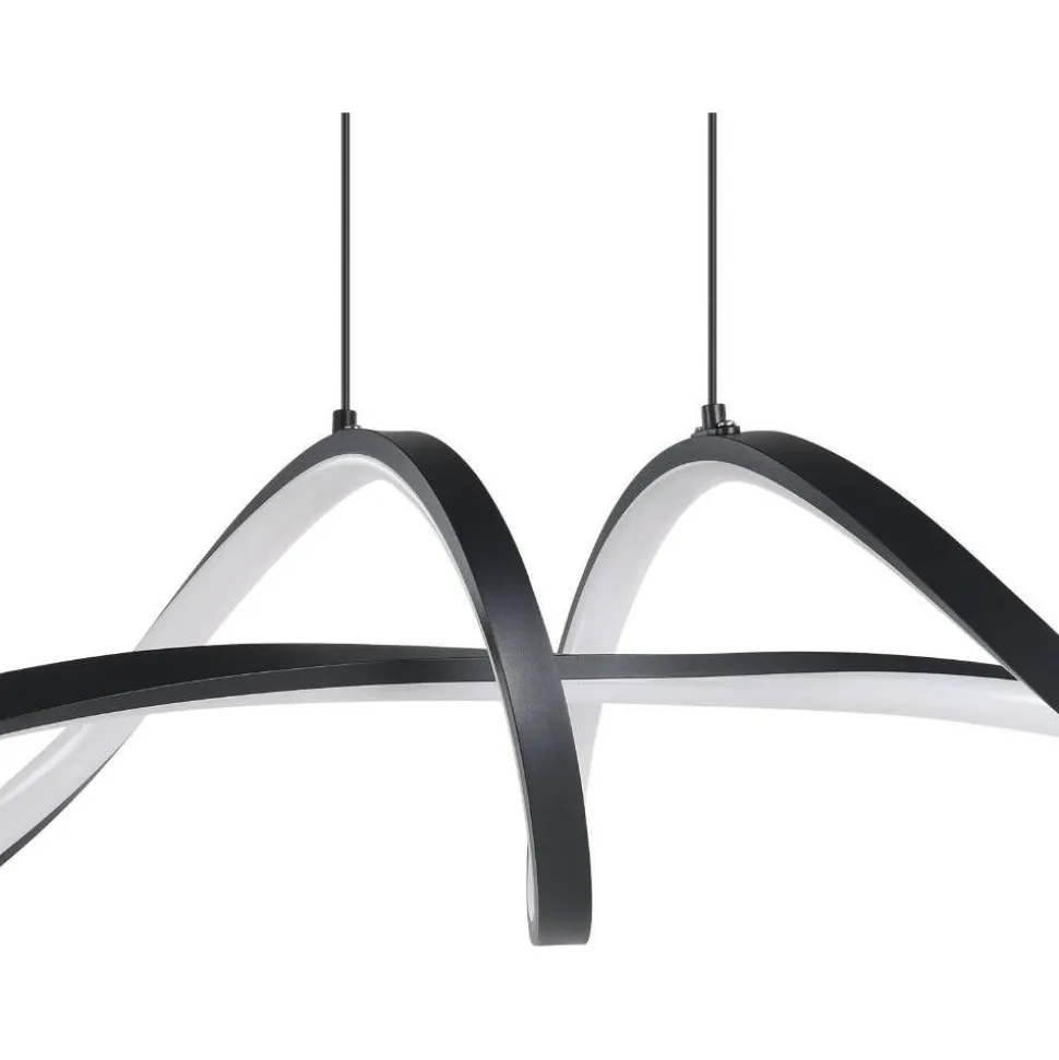 Riippuvalaisin Eglo Calarossa-z LED RGB CCT musta/valkoinen