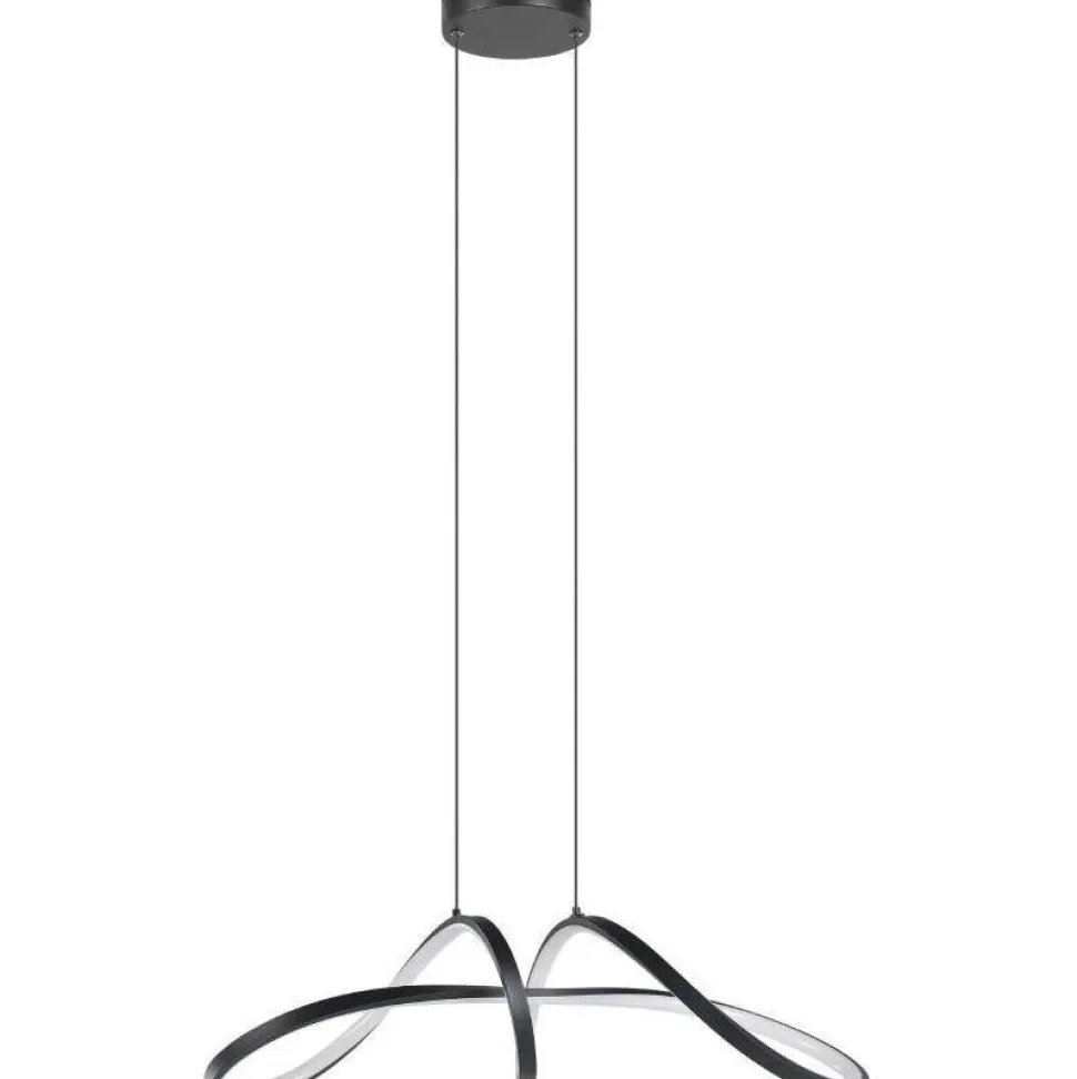 Riippuvalaisin Eglo Calarossa-z LED RGB CCT musta/valkoinen