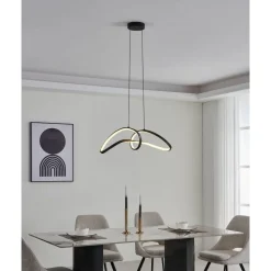 Riippuvalaisin Eglo Calarossa-z LED RGB CCT musta/valkoinen