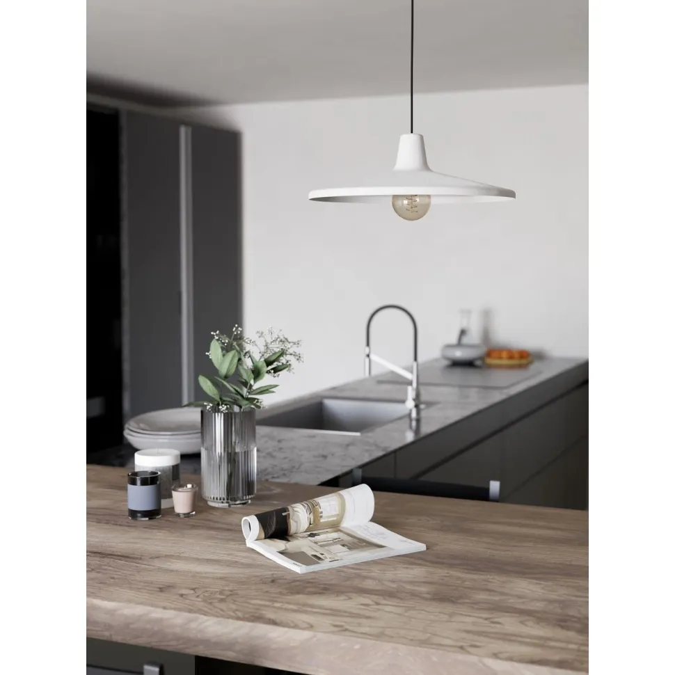 Riippuvalaisin Eglo Miniere, Ø42cm, E27, 40W, IP20, harmaa/musta