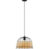 Riippuvalaisin Eglo Vintage Anwick Ø370mm musta/puu
