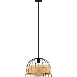 Riippuvalaisin Eglo Vintage Anwick Ø370mm musta/puu