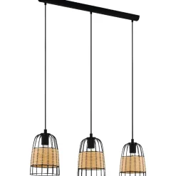 Riippuvalaisin Eglo Vintage Anwick 880x180mm musta/puu