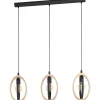 Riippuvalaisin Eglo Vintage Basildon 780x160mm musta/puu
