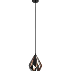 Riippuvalaisin Eglo Vintage Carlton 1 Ø20,5cm musta/kupari