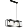 Riippuvalaisin Eglo Vintage Charterhouse 3x60W 730x1100x200 mm E27 IP20 musta