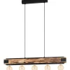Riippuvalaisin Eglo Vintage Layham 960x85mm puu