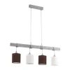 Riippuvalaisin Eglo Vintage Townshend 2 4x60W 1000x1100x150 mm E27 IP20 harmaa/valkoinen/ruskea