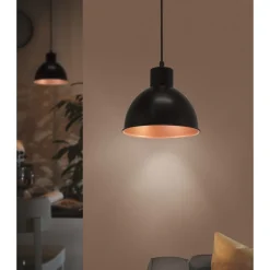 Riippuvalaisin Eglo Vintage Ø 210x1100 mm musta kupari