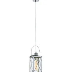 Riippuvalaisin Eglo Vintage 150x150x1100 mm kromi kirkas