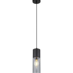 Riippuvalaisin Globo Annika Ø10cm, musta/savu