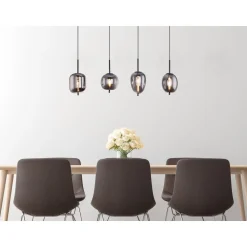 Riippuvalaisin Globo Blacky 100 cm savunharmaa/musta